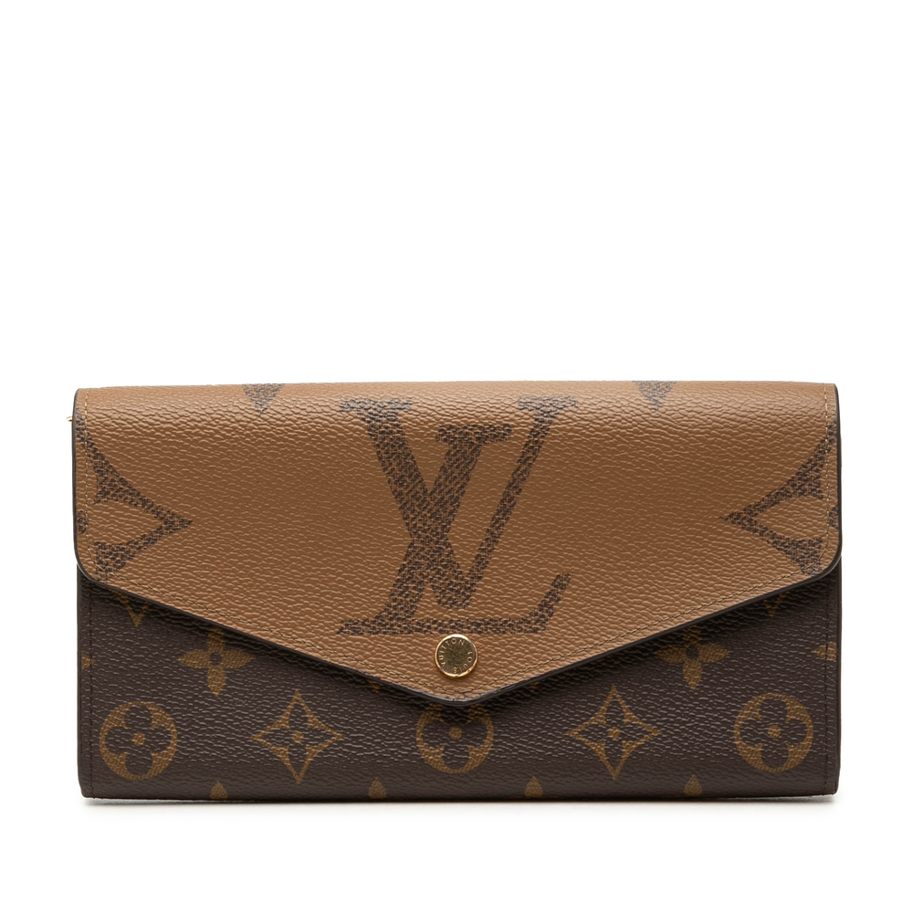 Pre-Loved Louis Vuitton Monogram Reverse Giant Sarah Long Wallet
